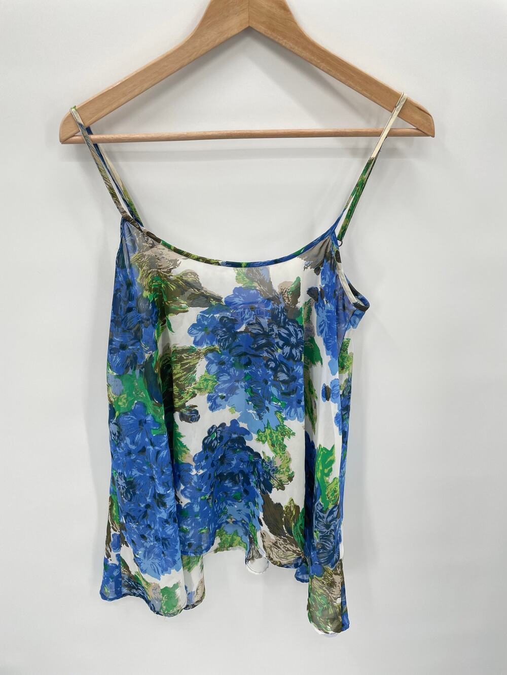 Show Me Your Mumu Blue Floral Sleeveless Swing Tank // S